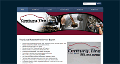 Desktop Screenshot of centurytire.net