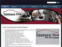 Tablet Screenshot of centurytire.net